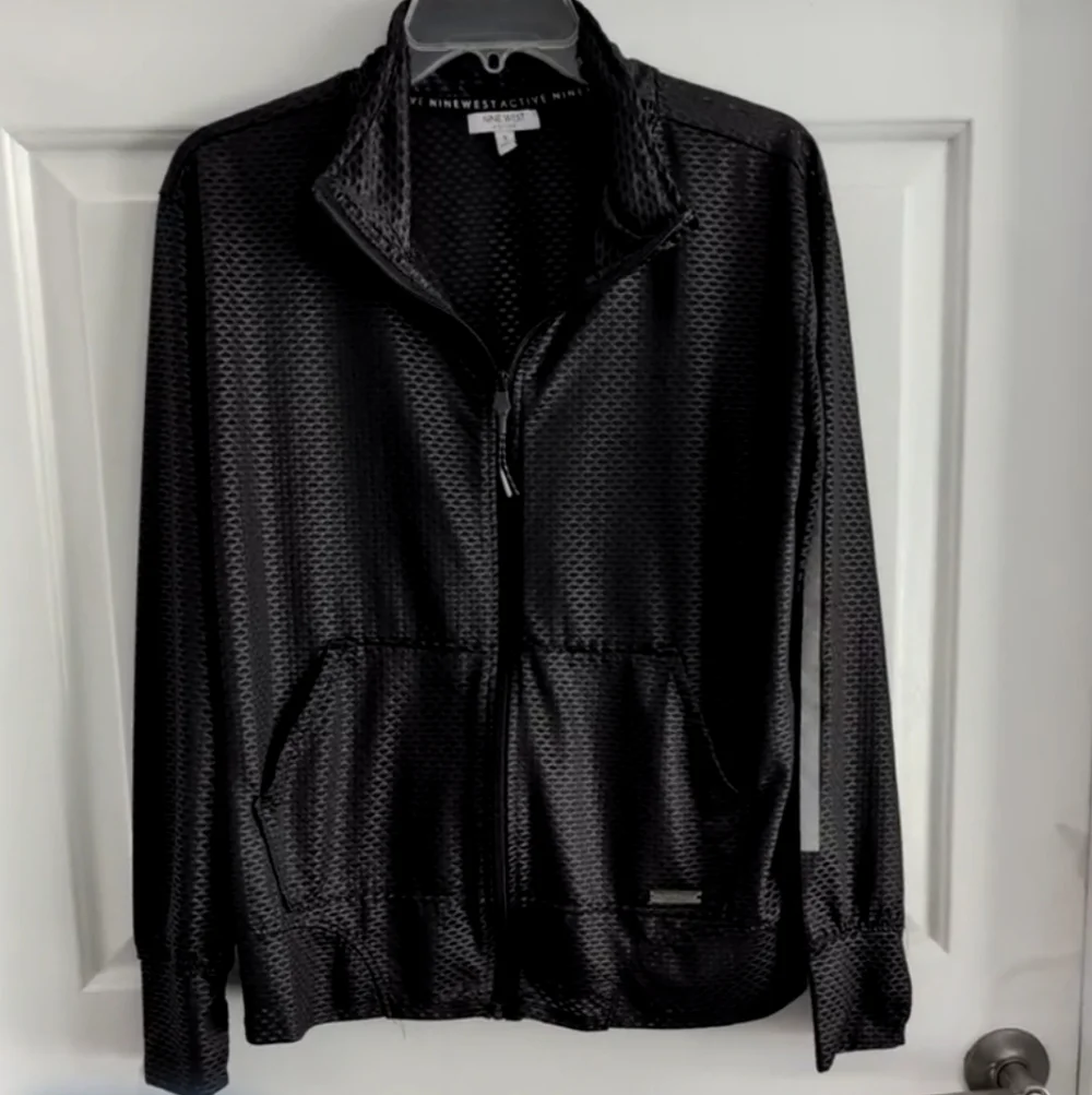 Nine West Active Iacket.Activewear Lightweight Jacket Black Small Athleisurwear - Picture 3 of 16